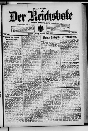 Der Reichsbote vom 12.04.1918
