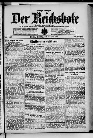 Der Reichsbote on Apr 16, 1918