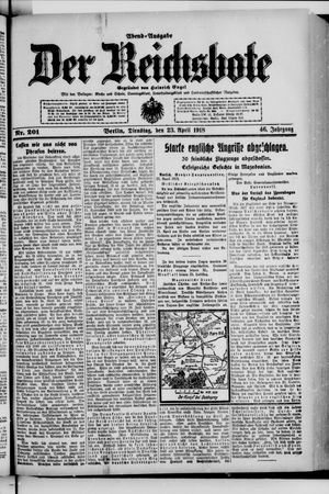 Der Reichsbote vom 23.04.1918