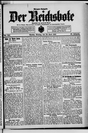 Der Reichsbote on Apr 29, 1918