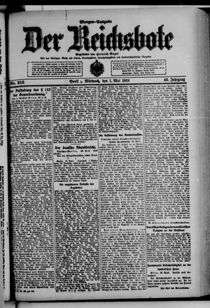 Der Reichsbote vom 01.05.1918
