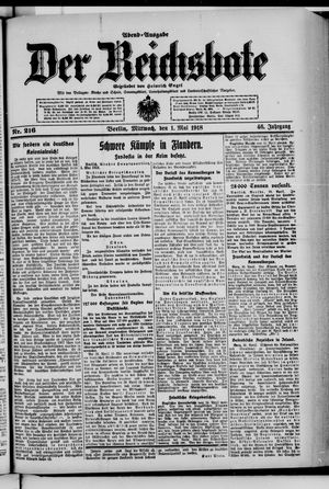 Der Reichsbote vom 01.05.1918