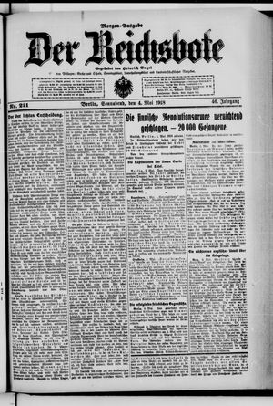 Der Reichsbote vom 04.05.1918