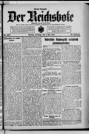 Der Reichsbote vom 07.05.1918