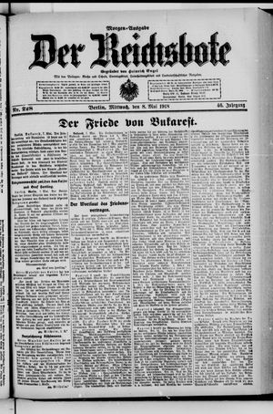 Der Reichsbote vom 08.05.1918