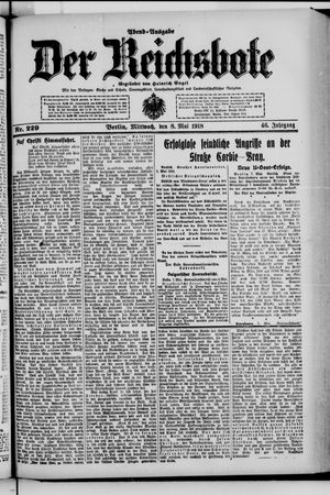 Der Reichsbote vom 08.05.1918