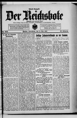 Der Reichsbote on May 11, 1918