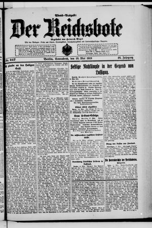 Der Reichsbote on May 18, 1918