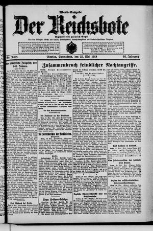 Der Reichsbote vom 25.05.1918