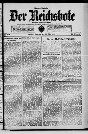 Der Reichsbote vom 26.05.1918