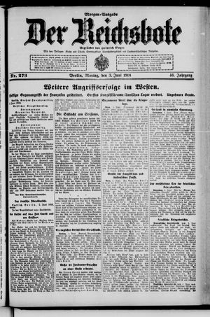 Der Reichsbote vom 03.06.1918