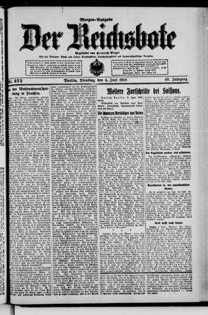 Der Reichsbote vom 04.06.1918