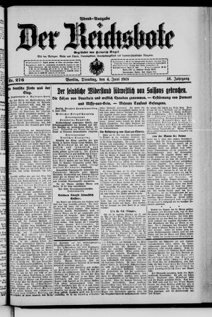 Der Reichsbote vom 04.06.1918