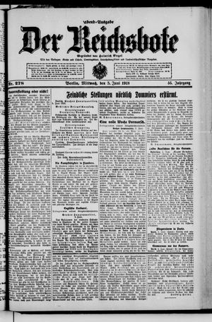 Der Reichsbote vom 05.06.1918