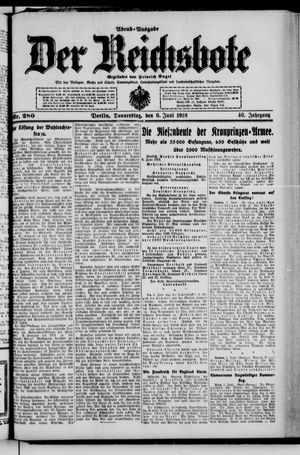 Der Reichsbote vom 06.06.1918