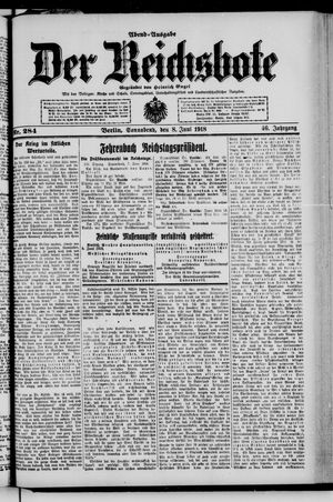 Der Reichsbote vom 08.06.1918