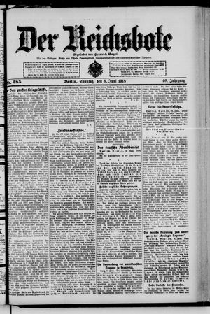 Der Reichsbote vom 09.06.1918