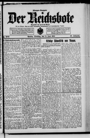 Der Reichsbote vom 11.06.1918