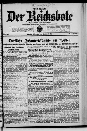 Der Reichsbote vom 17.06.1918