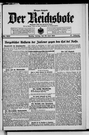 Der Reichsbote vom 28.06.1918