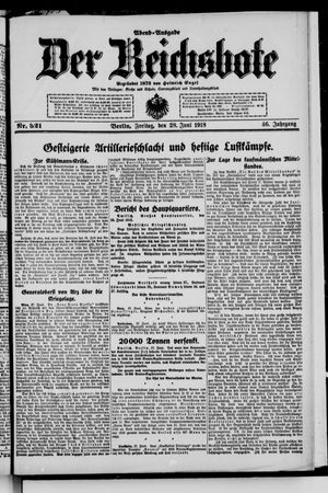 Der Reichsbote vom 28.06.1918