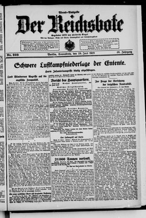 Der Reichsbote vom 29.06.1918