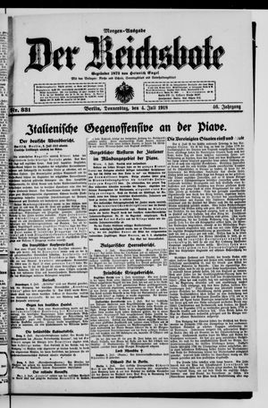 Der Reichsbote vom 04.07.1918