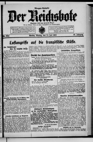 Der Reichsbote vom 15.07.1918