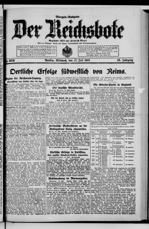 Der Reichsbote vom 17.07.1918