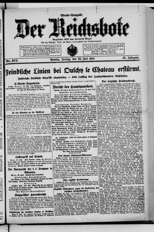 Der Reichsbote vom 26.07.1918