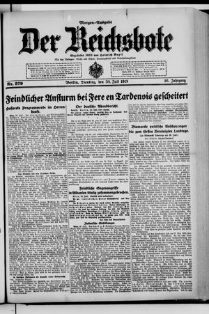 Der Reichsbote vom 30.07.1918