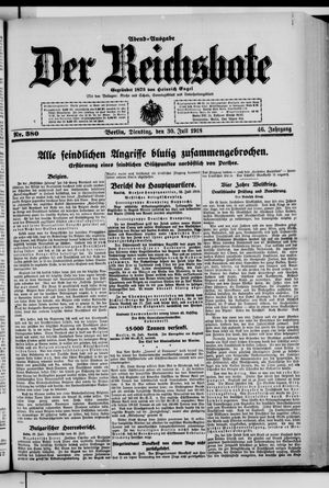 Der Reichsbote vom 30.07.1918