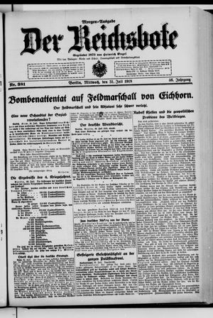 Der Reichsbote vom 31.07.1918