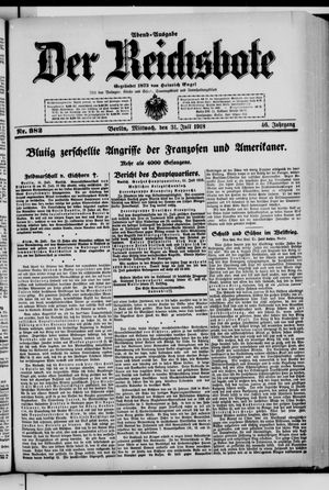 Der Reichsbote vom 31.07.1918