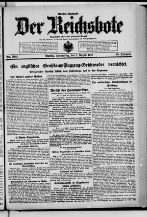 Der Reichsbote vom 01.08.1918