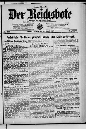 Der Reichsbote vom 12.08.1918