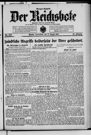 Der Reichsbote vom 17.08.1918