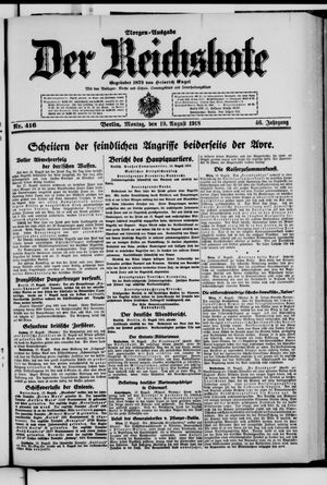 Der Reichsbote vom 19.08.1918