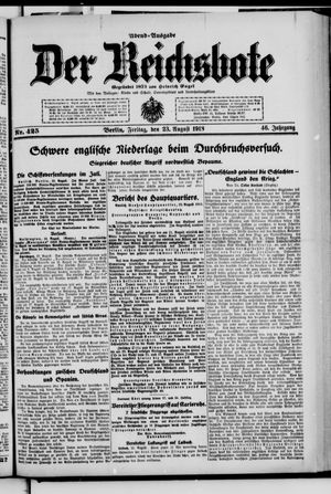 Der Reichsbote vom 23.08.1918