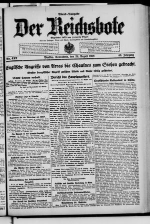 Der Reichsbote vom 24.08.1918