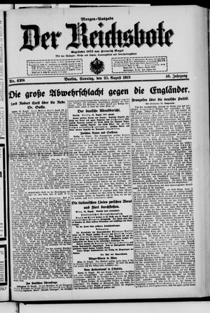 Der Reichsbote vom 25.08.1918