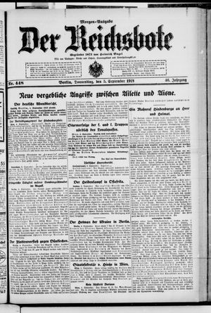 Der Reichsbote vom 05.09.1918