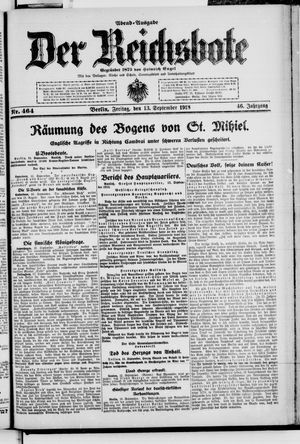 Der Reichsbote vom 13.09.1918