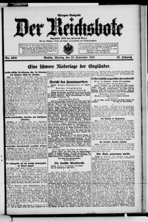 Der Reichsbote vom 23.09.1918