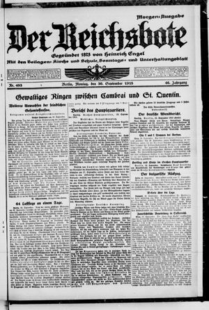 Der Reichsbote vom 30.09.1918