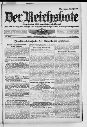 Der Reichsbote on Oct 5, 1918