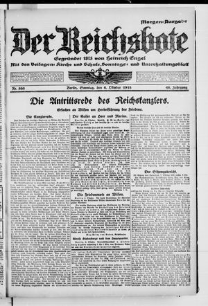 Der Reichsbote vom 06.10.1918