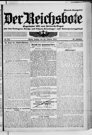 Der Reichsbote vom 25.10.1918