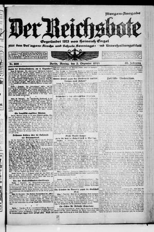 Der Reichsbote vom 02.12.1918