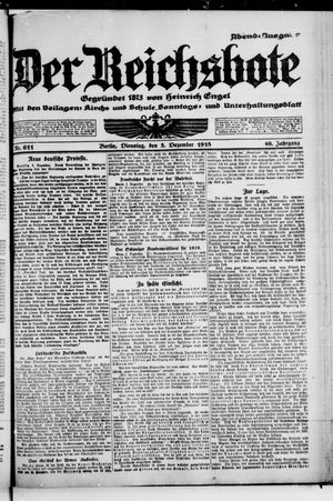 Der Reichsbote vom 03.12.1918